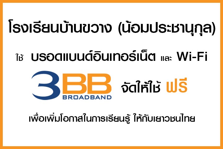 <p>3BB จังหวัดสุโขทัย ได้ส่งมอบอินเทอร์เน็ตโรงเรียนในโครงการ &ldquo;บรอดแบนด์อินเทอร์เน็ต เพื่อการศึกษาฟรี"</p>